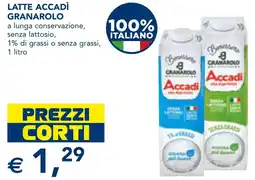 Esselunga Latte accadì GRANAROLO offerta