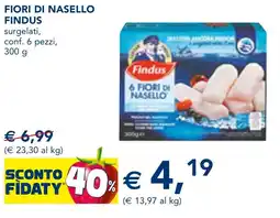 Esselunga Fiori di nasello FINDUS offerta