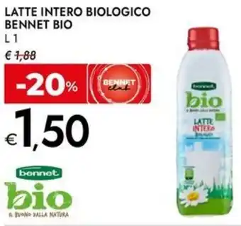 Bennet Latte intero biologico bennet bio offerta