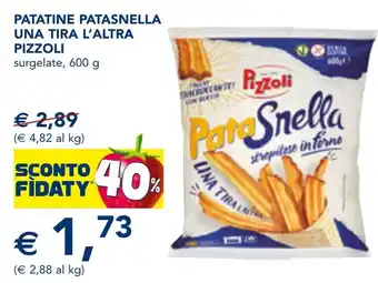 Esselunga Patatine patasnella una tira l'altra PIZZOLI offerta