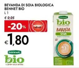 Bennet Bevanda di soia biologica bennet bio offerta