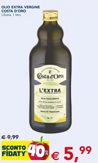 Esselunga Olio extra vergine COSTA D'ORO offerta