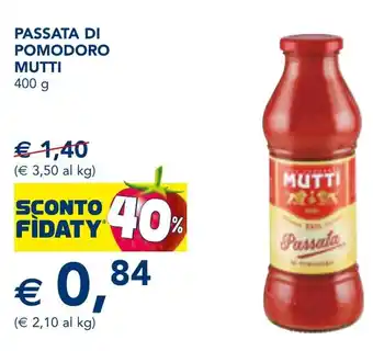 Esselunga Passata di pomodoro MUTTI offerta