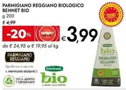 Bennet Parmigiano reggiano biologico bennet bio offerta