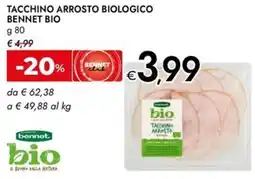 Bennet Tacchino arrosto biologico bennet bio offerta