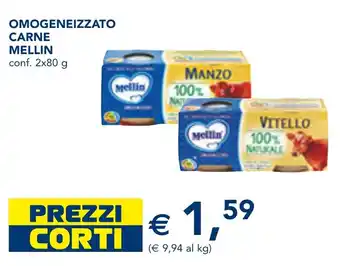 Esselunga Omogeneizzato carne MELLIN offerta