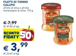 Esselunga Filetti di tonno CALLIPO offerta