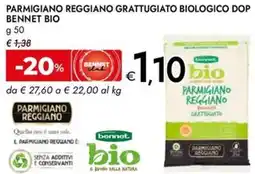 Bennet Parmigiano reggiano grattugiato biologico dop bennet bio offerta