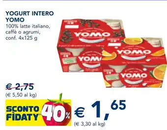 Esselunga Yogurt intero YOMO offerta