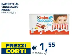 Esselunga Barrette al cioccolato KINDER offerta