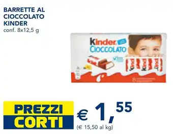 Esselunga Barrette al cioccolato KINDER offerta