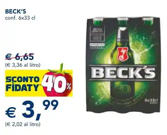 Esselunga Beck's offerta