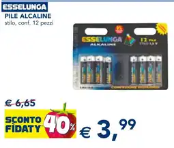 Esselunga Pile ALCALINE offerta