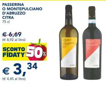 Esselunga Passerina o montepulciano d'abruzzo CITRA offerta