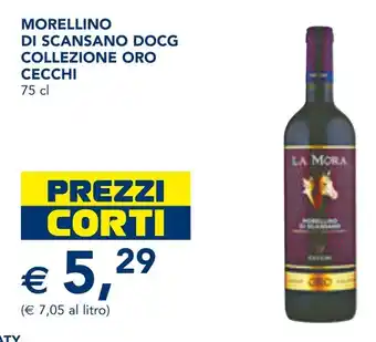 Esselunga Morellino di scansano docg collezione oro cecchi LA MORA offerta