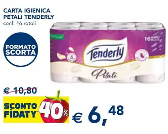 Esselunga Carta igienica PETALI TENDERLY offerta