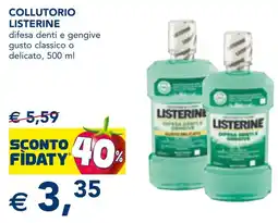 Esselunga Collutorio LISTERINE offerta