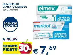 Esselunga Dentifricio ELMEX O MERIDOL offerta