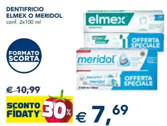 Esselunga Dentifricio ELMEX O MERIDOL offerta