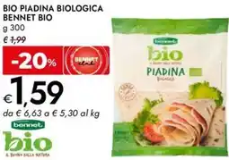 Bennet Bio piadina biologica bennet bio offerta