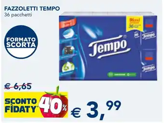 Esselunga Fazzoletti TEMPO offerta