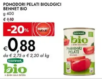 Bennet Pomodori pelati biologici bennet bio offerta