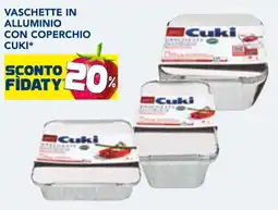 Esselunga Vaschette in alluminio con coperchio CUKI* offerta