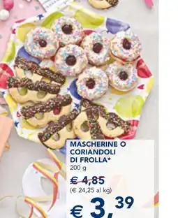 Esselunga Mascherine o coriandoli di frolla offerta