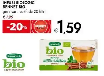 Bennet Infusi biologici bennet bio offerta