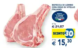 Esselunga Bistecca di lombo con osso di vitello italiano offerta