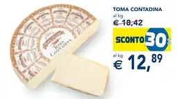 Esselunga Toma contadina offerta