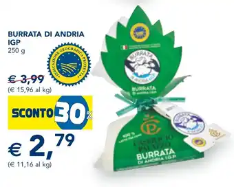 Esselunga Burrata di andria igp offerta