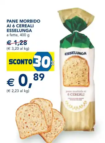 Esselunga Pane morbido ai 6 cereali ESSELUNGA offerta