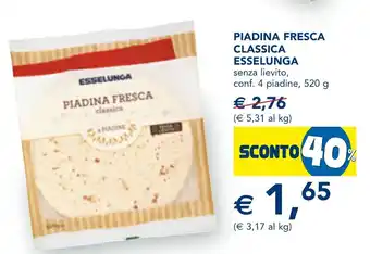 Esselunga Piadina fresca classica ESSELUNGA offerta