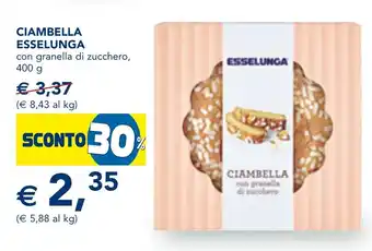 Esselunga Ciambella ESSELUNGA offerta