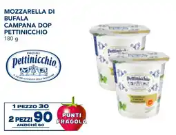 Esselunga Mozzarella di bufala campana dop PETTINICCHIO offerta