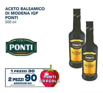 Esselunga Aceto balsamico di modena igp PONTI offerta