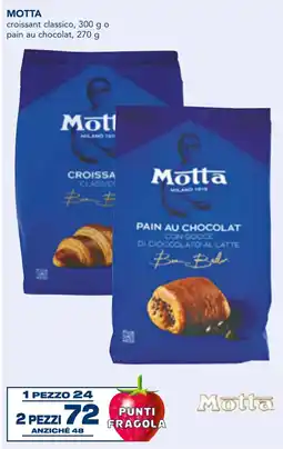 Esselunga MOTTA croissant classico o pain au chocolat, offerta