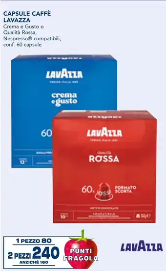 Esselunga Capsule caffè LAVAZZA offerta