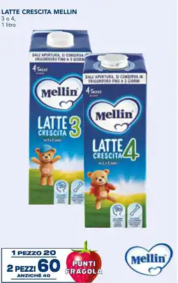 Esselunga Latte crescita MELLIN offerta