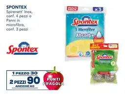 Esselunga SPONTEX Spirenett' Inox o Panni in microfibra offerta