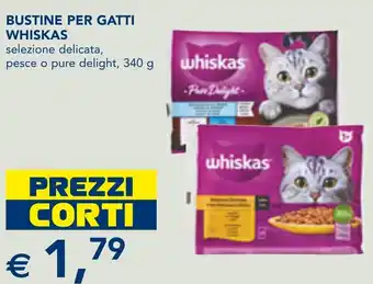 Esselunga Bustine per gatti WHISKAS offerta