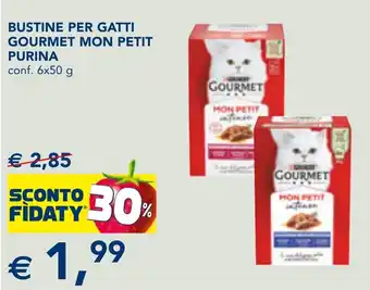 Esselunga Bustine per gatti gourmet mon petit PURINA offerta