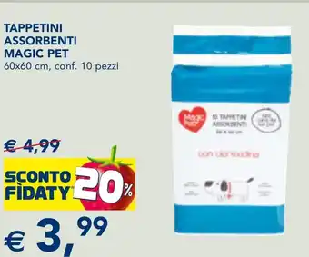 Esselunga Tappetini assorbenti MAGIC PET offerta