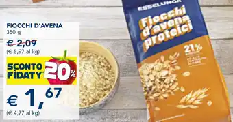 Esselunga Fiocchi d'avena offerta