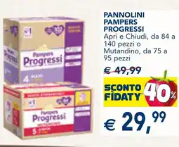 Esselunga Pannolini PAMPERS Progressi offerta