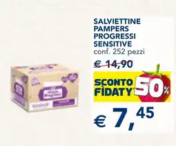 Esselunga Salviettine pampers progressi SENSITIVE offerta