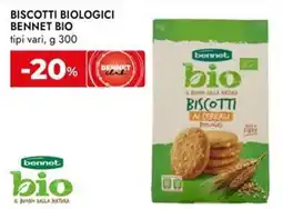 Bennet Biscotti biologici bennet bio tipi vari, offerta