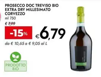 Bennet Prosecco doc treviso bio extra dry millesimato corvezzo offerta