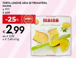 Bennet Torta limone aria di primavera maina offerta